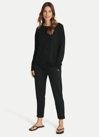 Casual Fit Longsleeves Longsleeve black