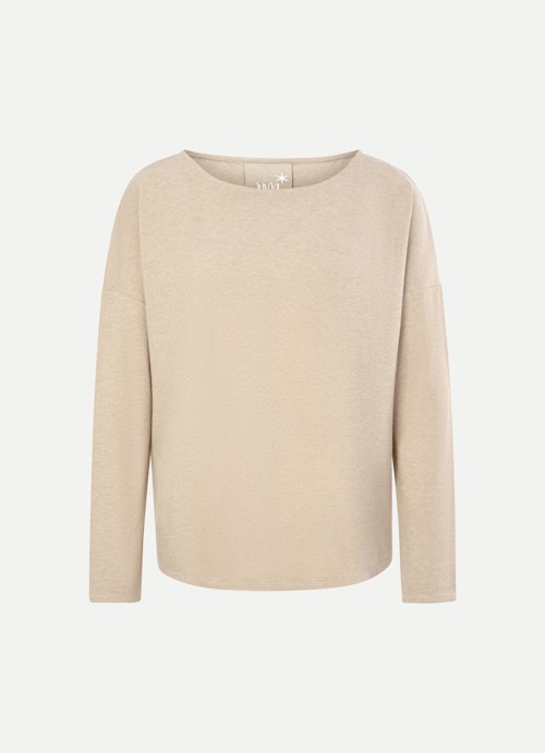 Coupe Loose Fit Sweat-shirts Pull-over en cachemire mélangé camel melange