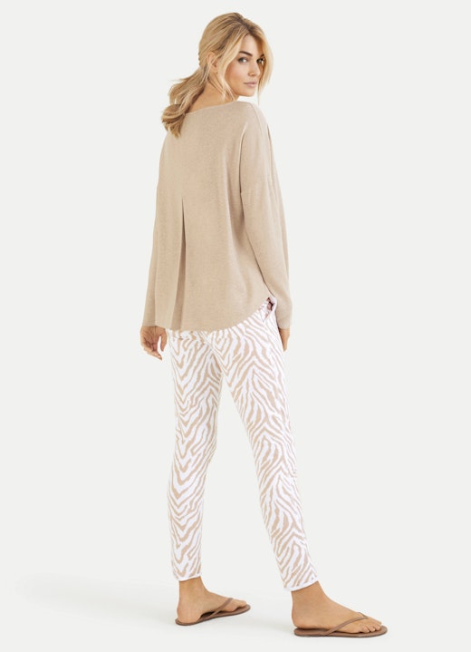 Loose Fit Sweatshirts Cashmix - Sweater camel melange