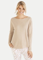 Loose Fit Sweatshirts Cashmix - Sweater camel melange