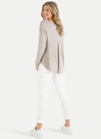 Loose Fit Sweatshirts Cashmix - Sweater beige melange