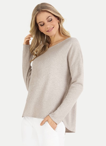Loose Fit Sweatshirts Cashmix - Sweater beige melange