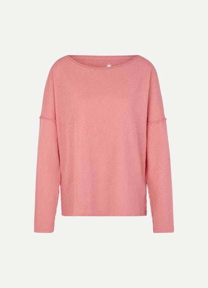 Coupe oversize Sweat-shirts Pull-over en cachemire mélangé coral