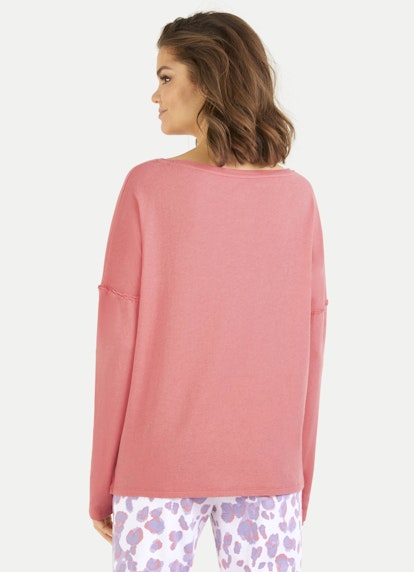 Coupe oversize Sweat-shirts Pull-over en cachemire mélangé coral