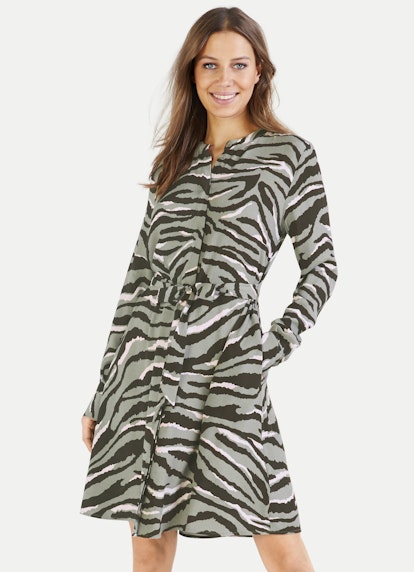 Regular Fit Kleider Viskose - Kleid reed
