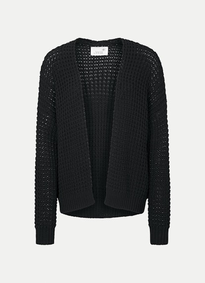 Oversized Fit Knitwear Cardigan black