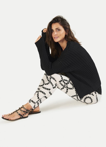 Oversized Fit Knitwear Cardigan black