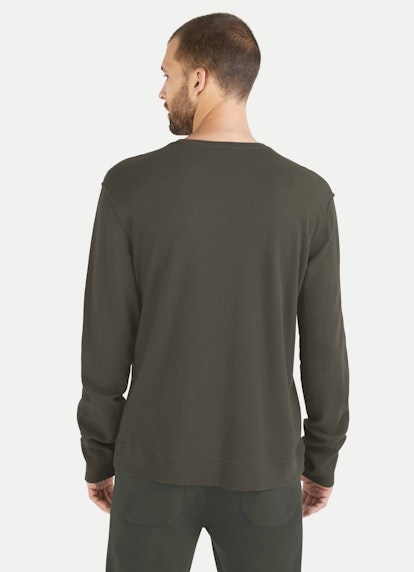Regular Fit Strick Cashmix - Sweater dark olive
