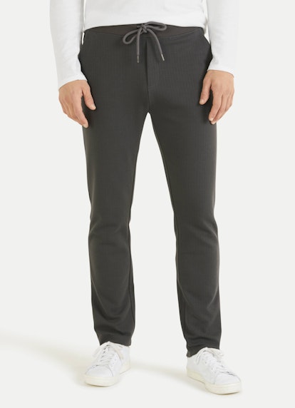 Regular Fit Hosen Jacquard - Sweatpants charcoal