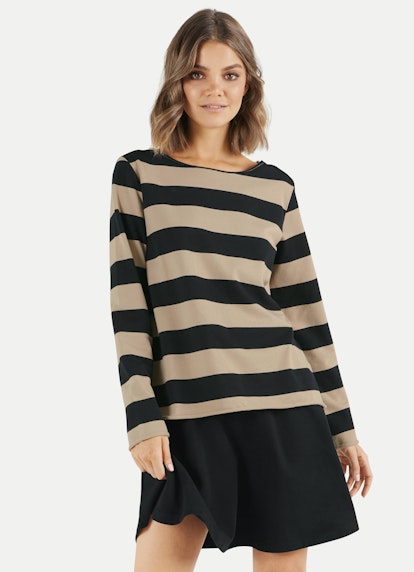 Regular Fit Sweatshirts Sweatshirt black-milky coffee