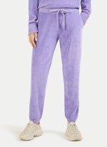 Coupe Regular Fit Pantalons Pantalon de jogging en tissu éponge violet tulip