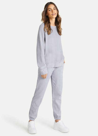 Regular Fit Pants Terrycloth - Sweatpants pearl blue