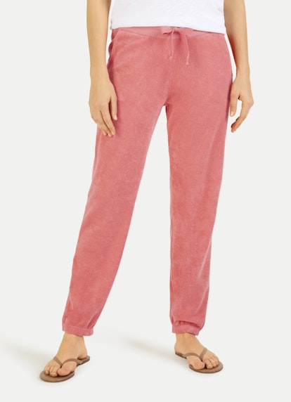 Coupe Regular Fit Pantalons Pantalon de jogging en tissu éponge coral