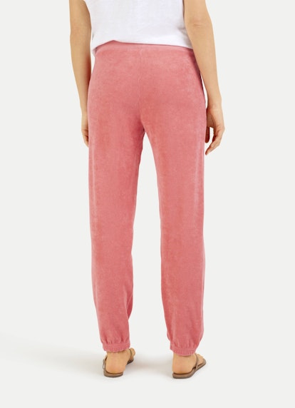 Coupe Regular Fit Pantalons Pantalon de jogging en tissu éponge coral