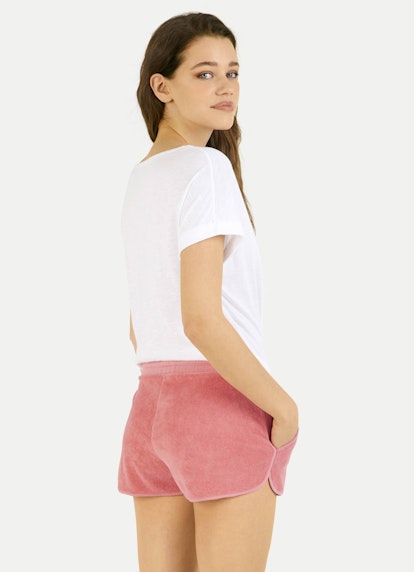 Coupe Regular Fit Short Short en tissu éponge coral