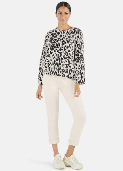 Oversized Fit Strick Pullover ecru