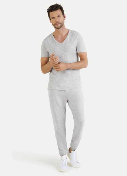 Regular Fit T-Shirts T-Shirt l.grey mel.