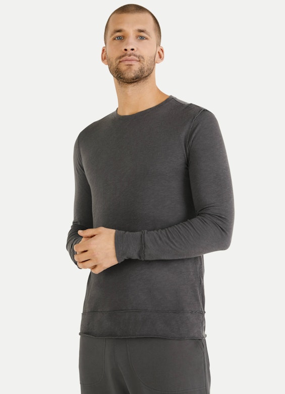 Coupe Casual Fit T-shirts à manches longues T-shirt à manches longues charcoal