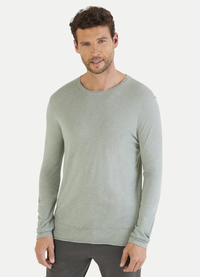 Coupe Casual Fit T-shirts à manches longues T-shirt à manches longues fog green