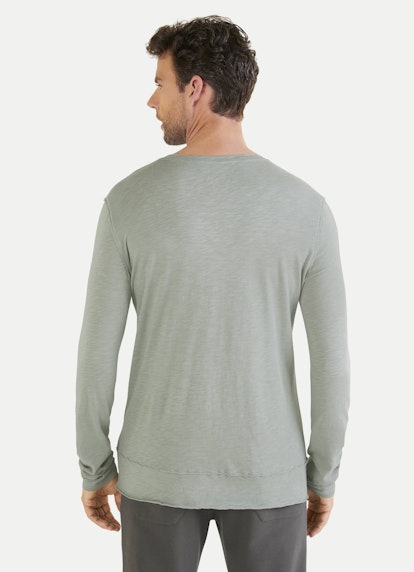 Coupe Casual Fit T-shirts à manches longues T-shirt à manches longues fog green