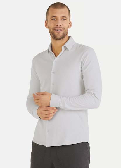 Coupe Regular Fit Chemises Chemise en jersey silver grey