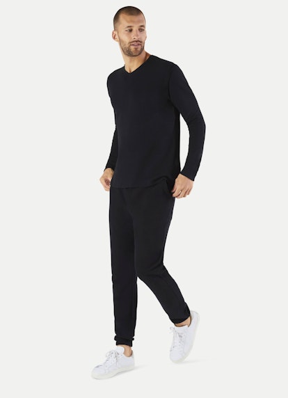 Regular Fit Strick Cashmix - Sweater black