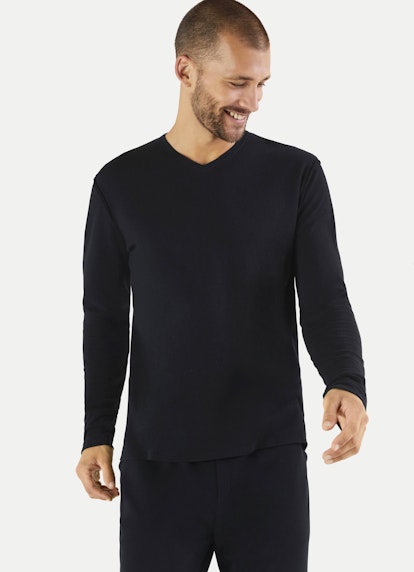 Regular Fit Strick Cashmix - Sweater black