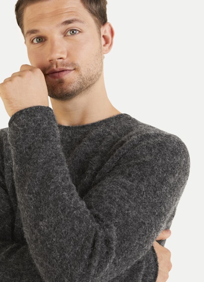 Regular Fit Strick Pullover phantom melange