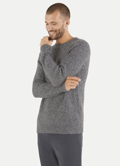 Coupe Regular Fit Maille Pull-over graphit mel.