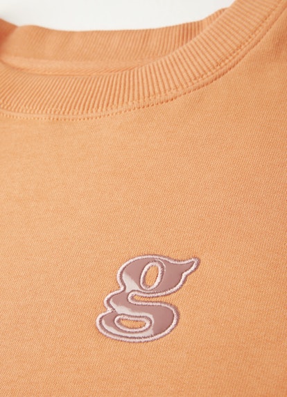 Taille unique Sweat-shirts Pull-over court soft orange