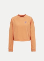 Taille unique Sweat-shirts Pull-over court soft orange