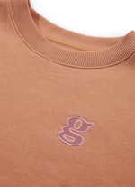 Taille unique Sweat-shirts Pull-over court toffee