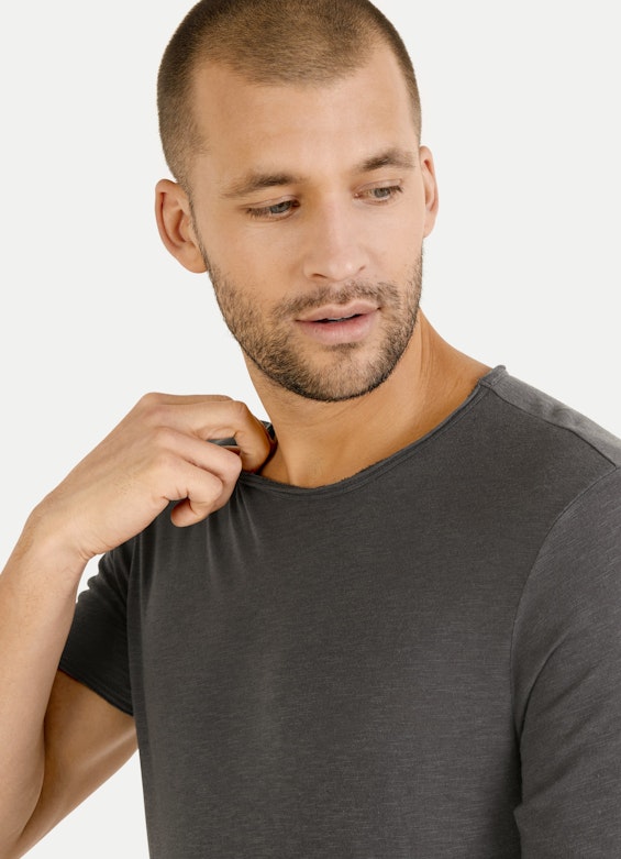 Coupe Regular Fit T-shirts T-shirt charcoal