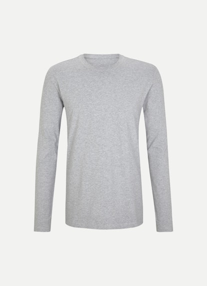 Regular Fit Long sleeve tops Piqué - Longsleeve ash grey