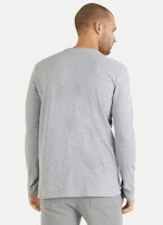 Coupe Regular Fit T-shirts à manches longues T-shirt à manches longues en maille piquée ash grey