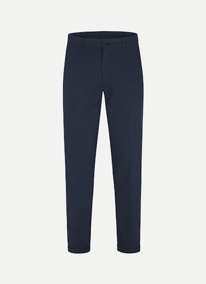 Coupe Regular Fit Pantalons Chino en jacquard navy