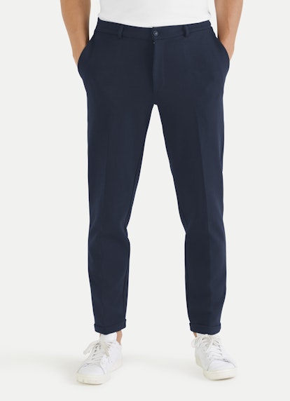 Regular Fit Pants Jacquard - Chino navy