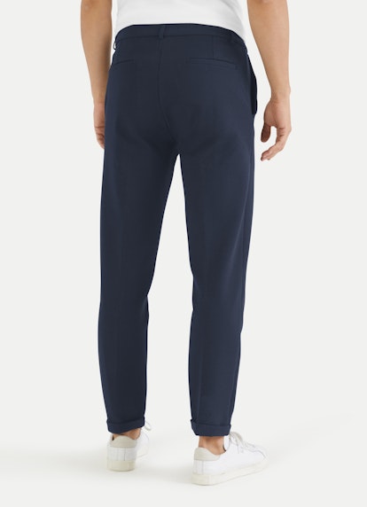 Regular Fit Pants Jacquard - Chino navy