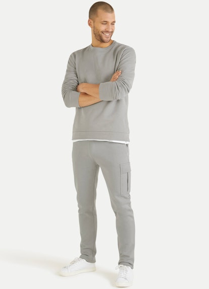 Regular Fit Hosen Cargo - Sweatpants ash grey