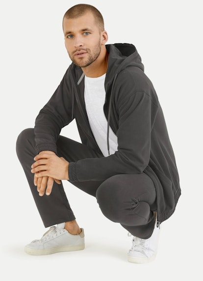 Regular Fit Jackets Hoodie - Jacket charcoal