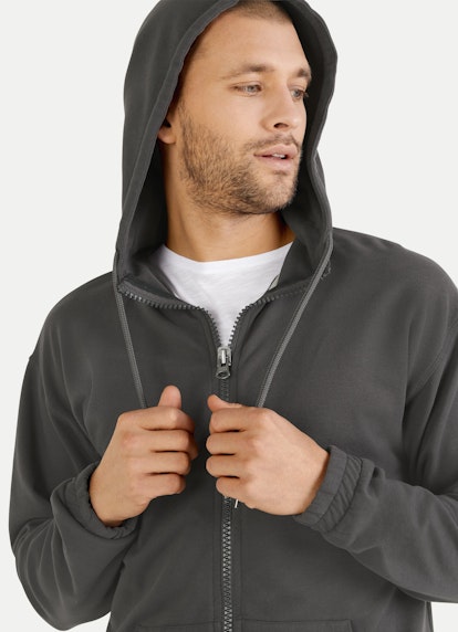 Regular Fit Jackets Hoodie - Jacket charcoal