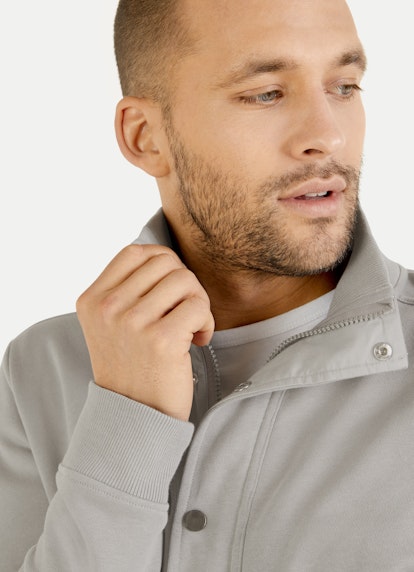 Regular Fit Jackets Sweat Jacket ash grey