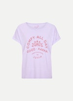 Coupe Boxy Fit T-shirts T-shirt pastel lilac