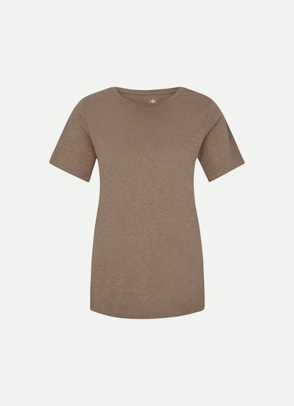 Coupe Regular Fit T-shirts T-shirt tobacco