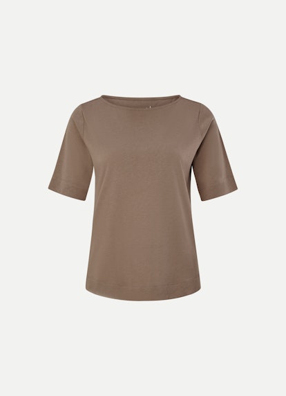 Regular Fit T-Shirts Lyocell Jersey - T-Shirt tobacco