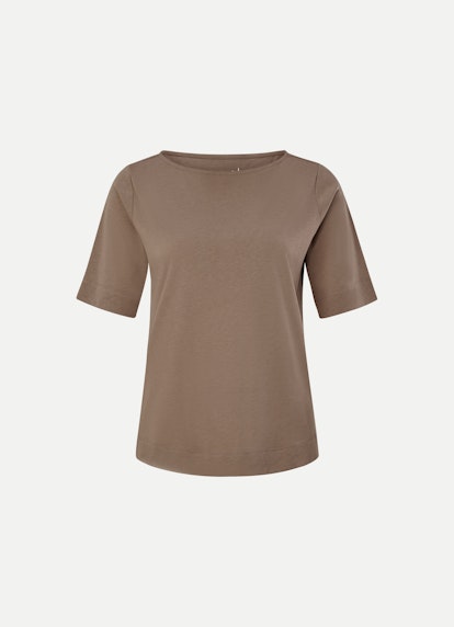 Regular Fit T-shirts Lyocell Jersey - T-Shirt tobacco