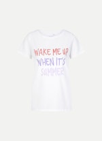 Coupe Regular Fit T-shirts T-shirt white-coral