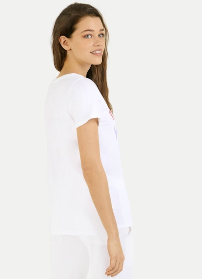 Regular Fit T-shirts T-Shirt white-coral