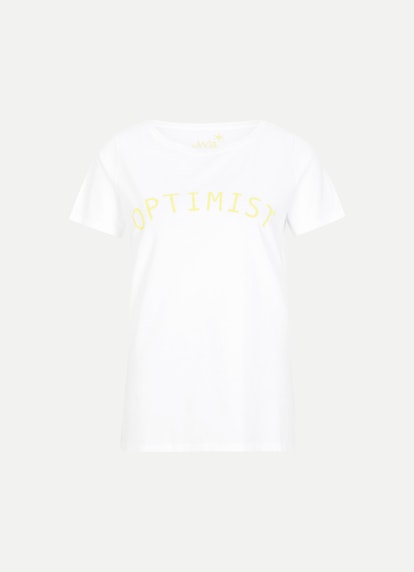 Regular Fit T-shirts T-Shirt white-vibrant yellow