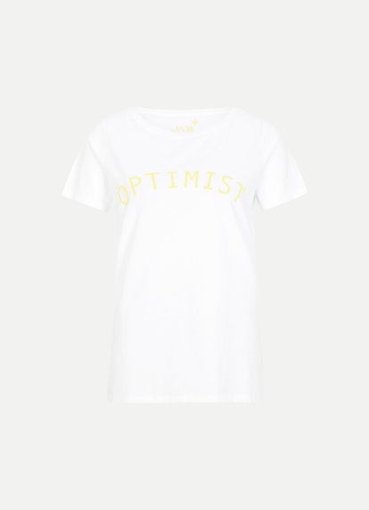Regular Fit T-shirts T-Shirt white-vibrant yellow